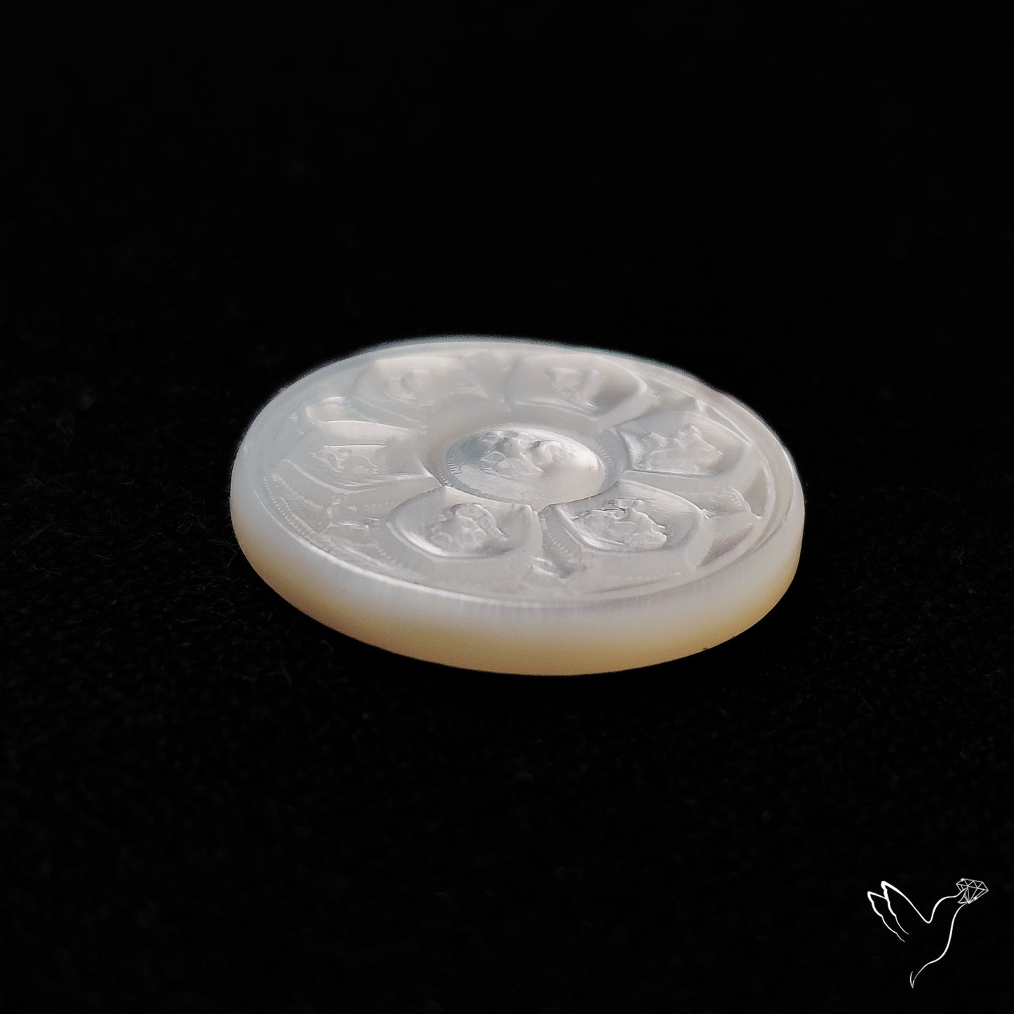 Mother Of Pearl Chakra Carving