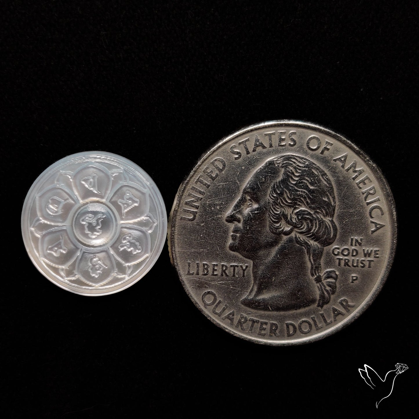 Mother Of Pearl Chakra Carving