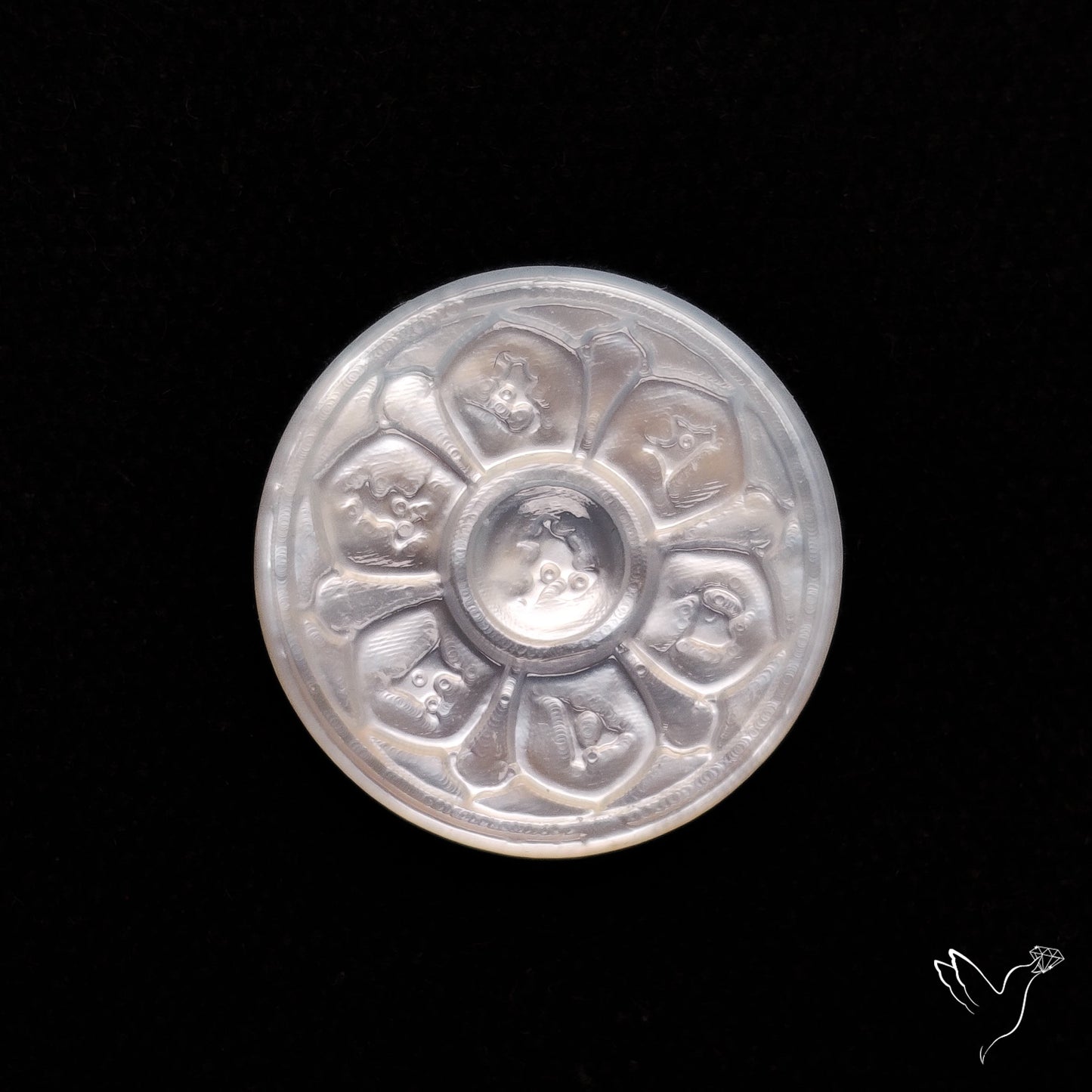 Mother Of Pearl Chakra Carving