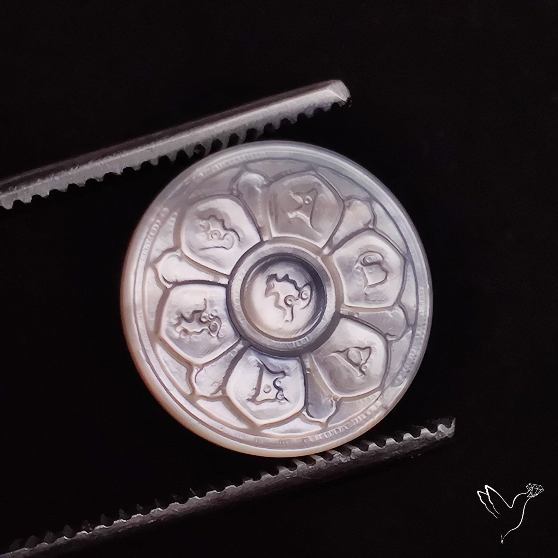 Mother Of Pearl Chakra Carving