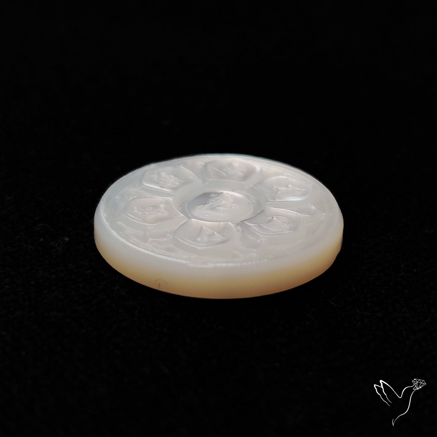 Mother Of Pearl Chakra Carving