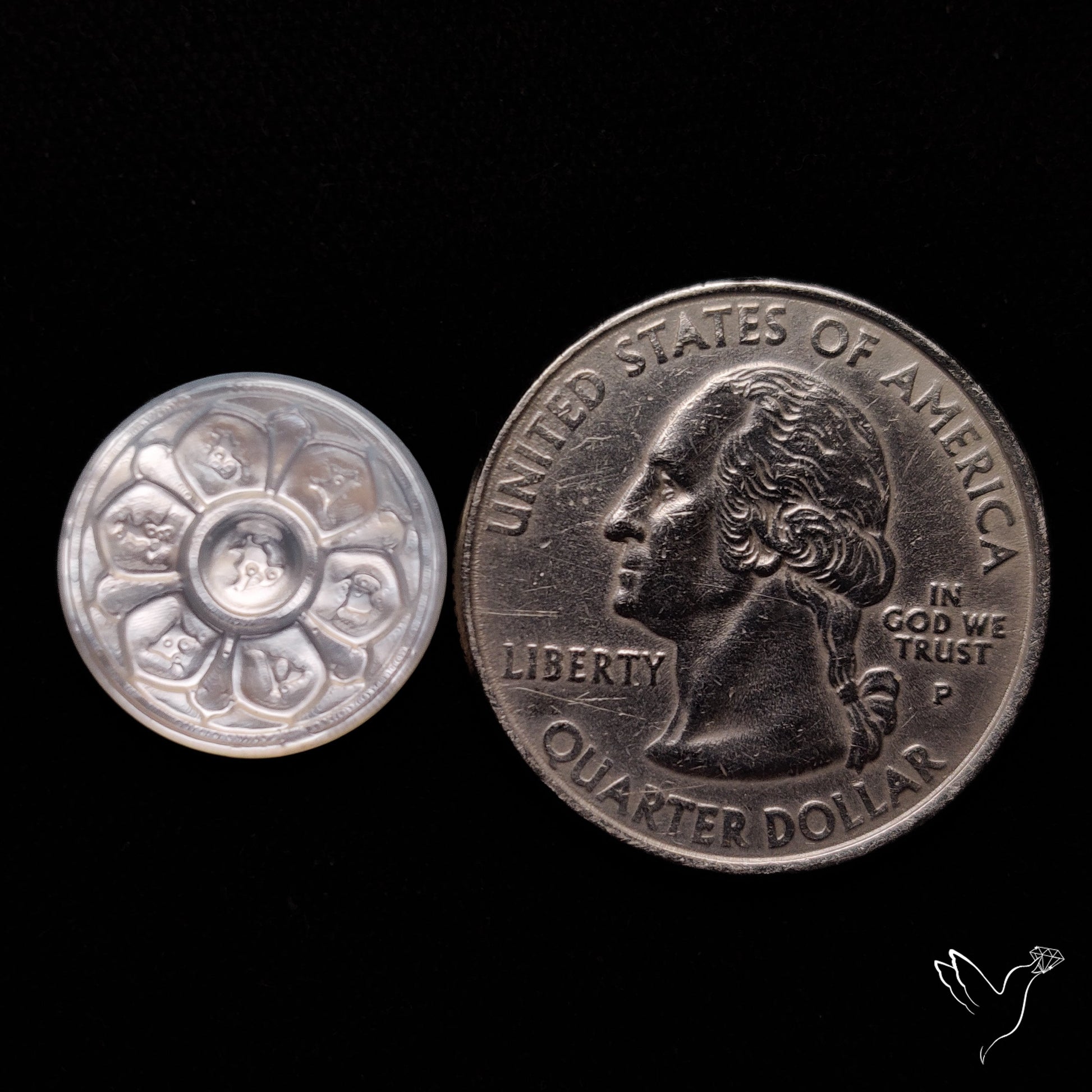 Mother Of Pearl Chakra Carving