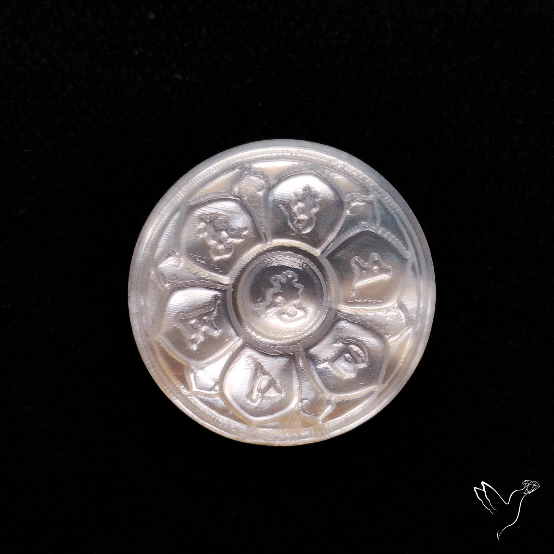 Mother Of Pearl Chakra Carving