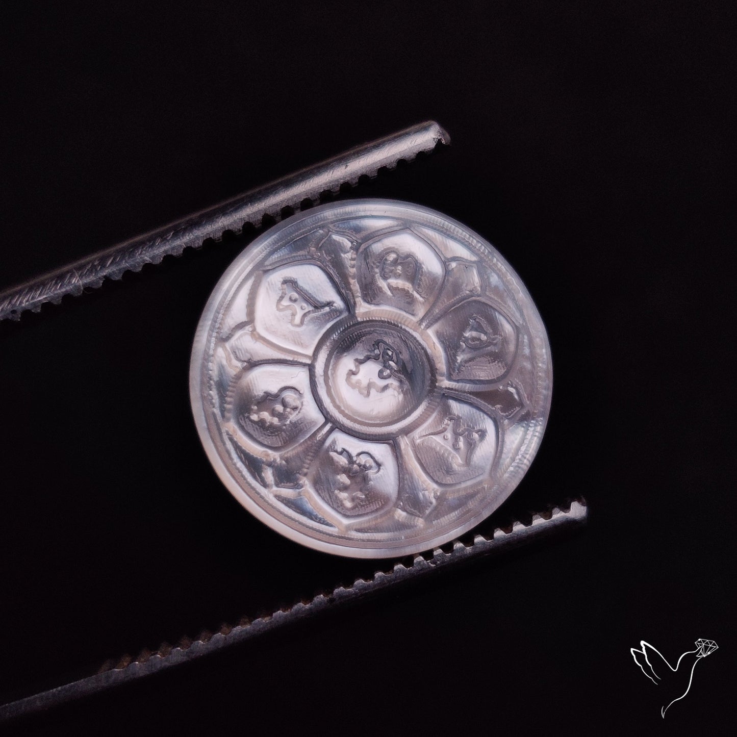 Mother Of Pearl Chakra Carving