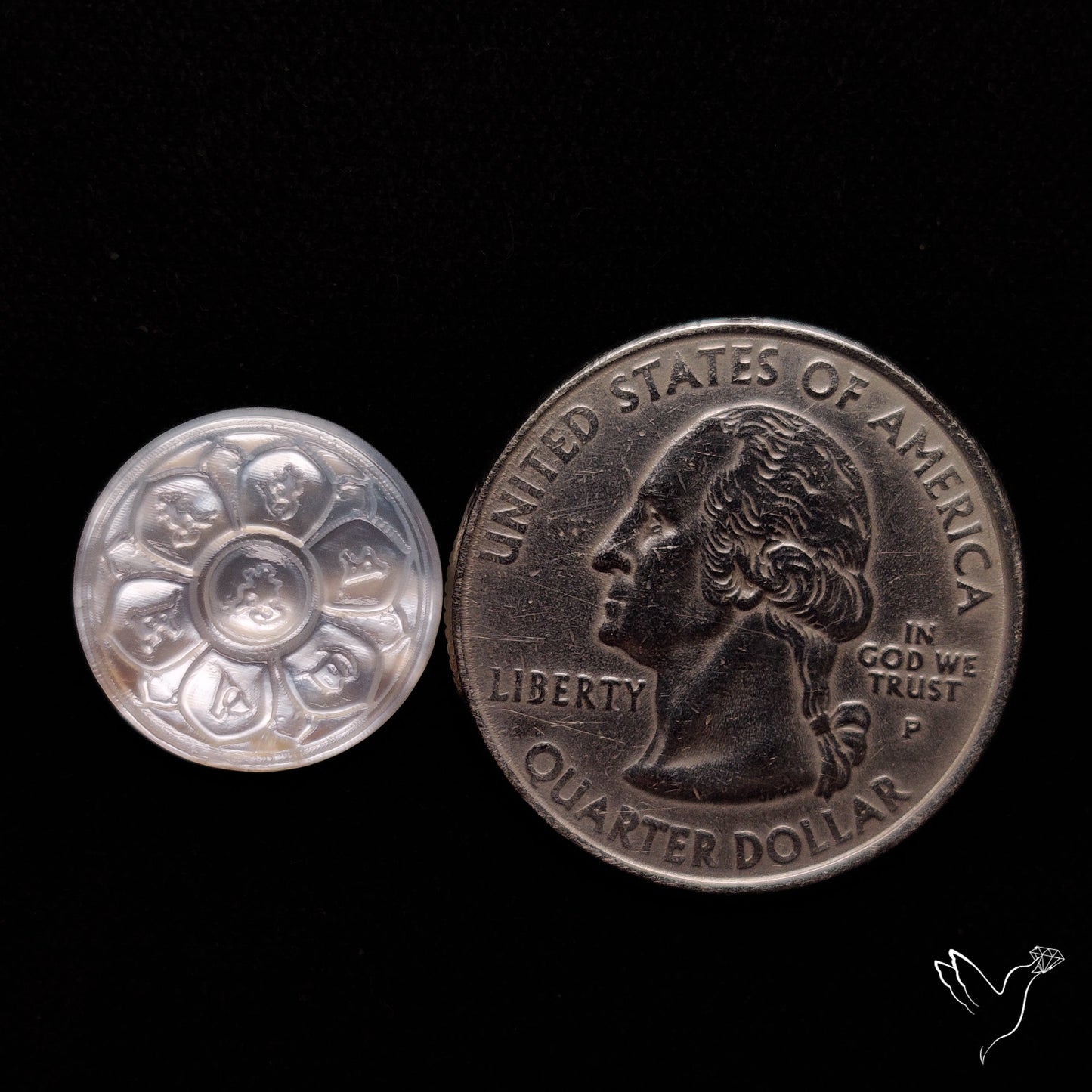 Mother Of Pearl Chakra Carving