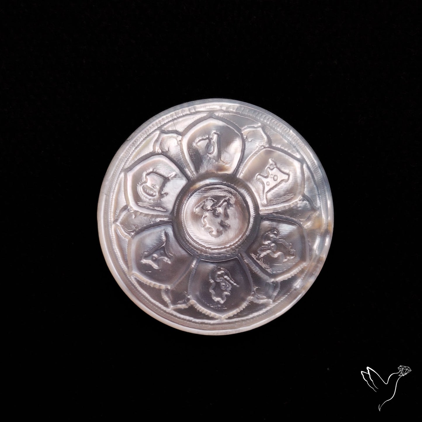 Mother Of Pearl Chakra Carving