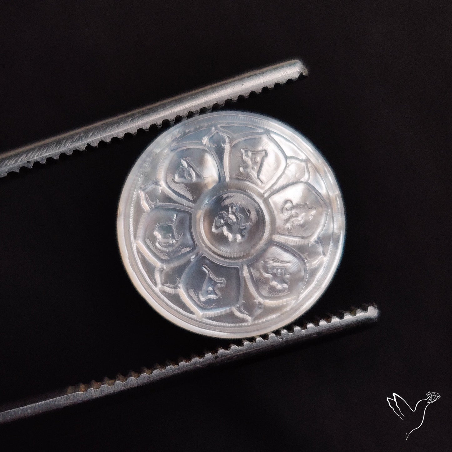 Mother Of Pearl Chakra Carving