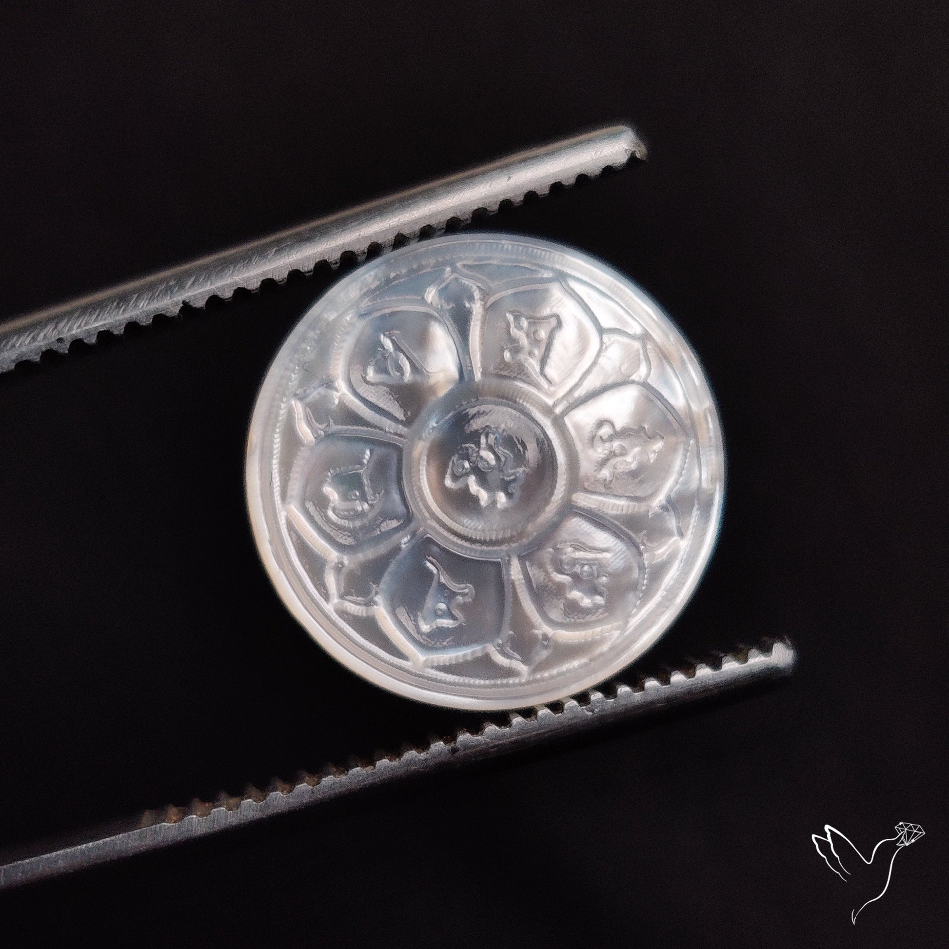 Mother Of Pearl Chakra Carving