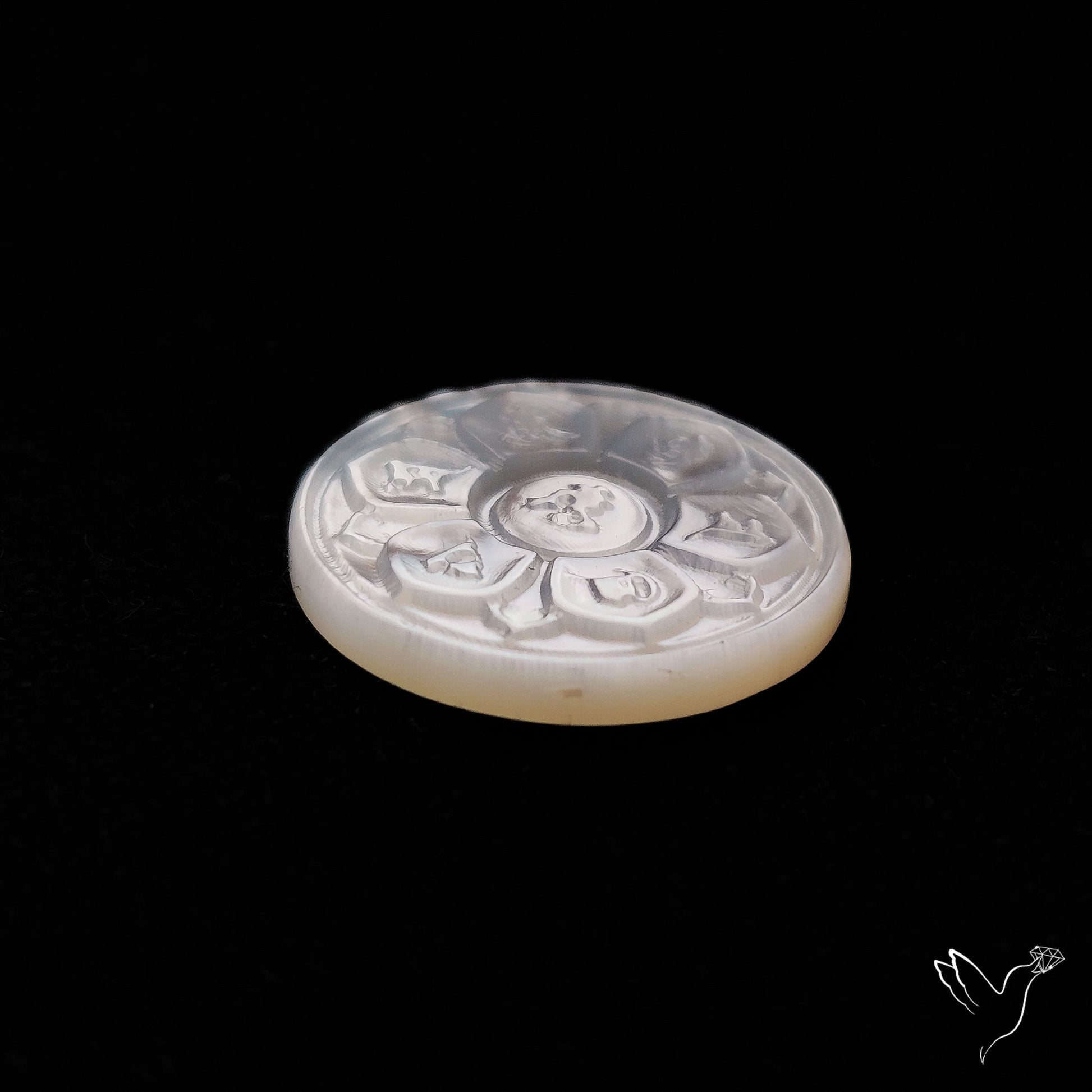 Mother Of Pearl Chakra Carving