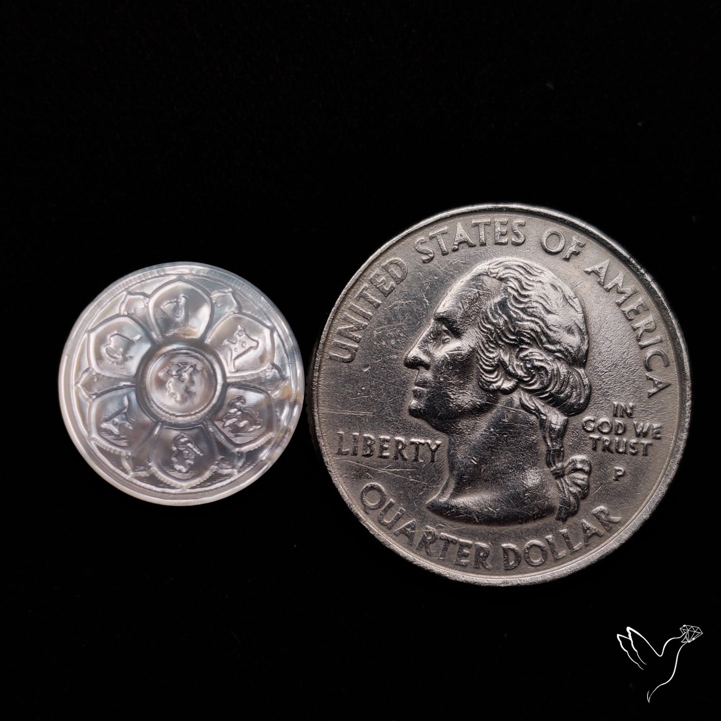 Mother Of Pearl Chakra Carving