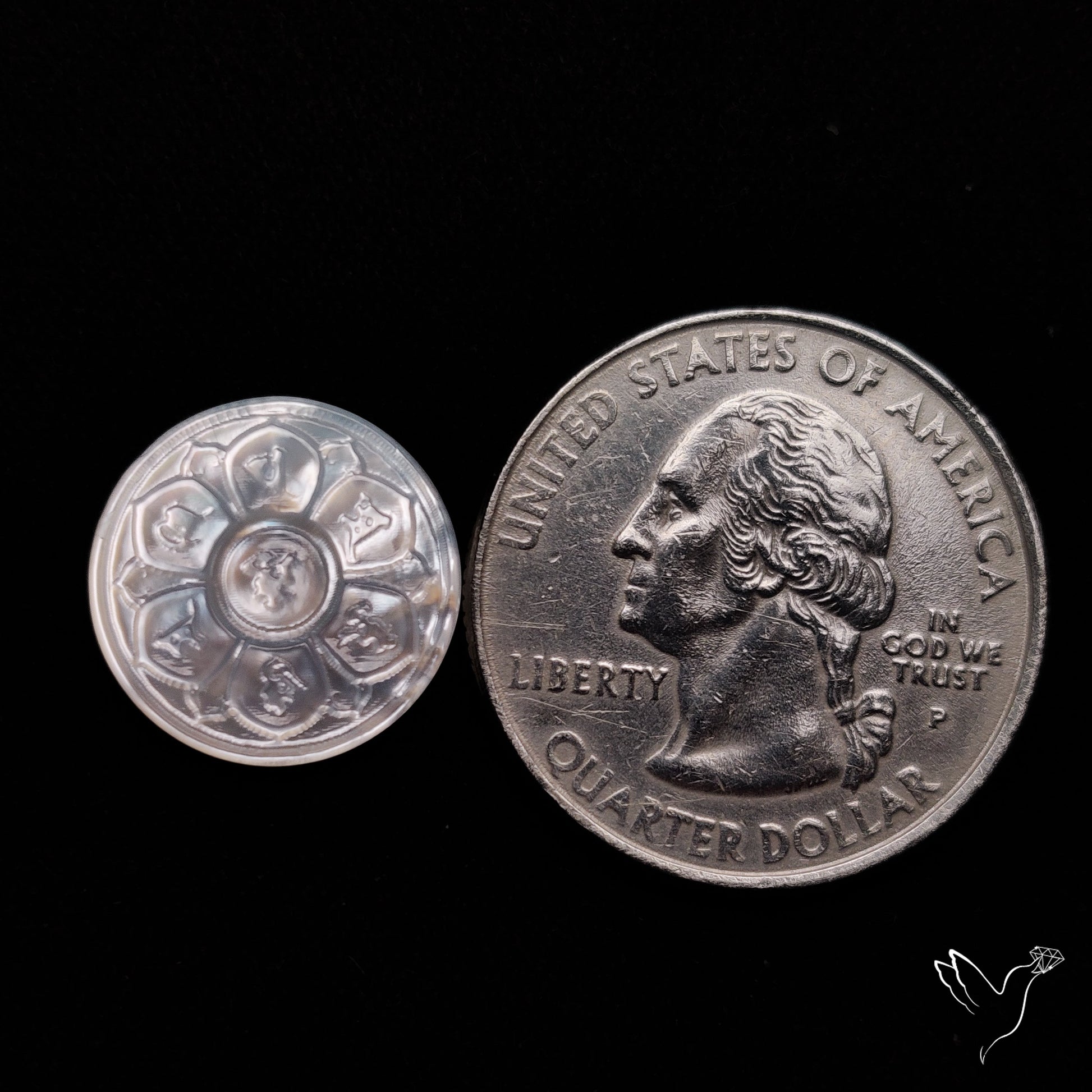 Mother Of Pearl Chakra Carving