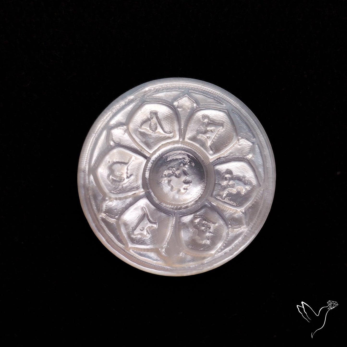 Mother Of Pearl Chakra Carving