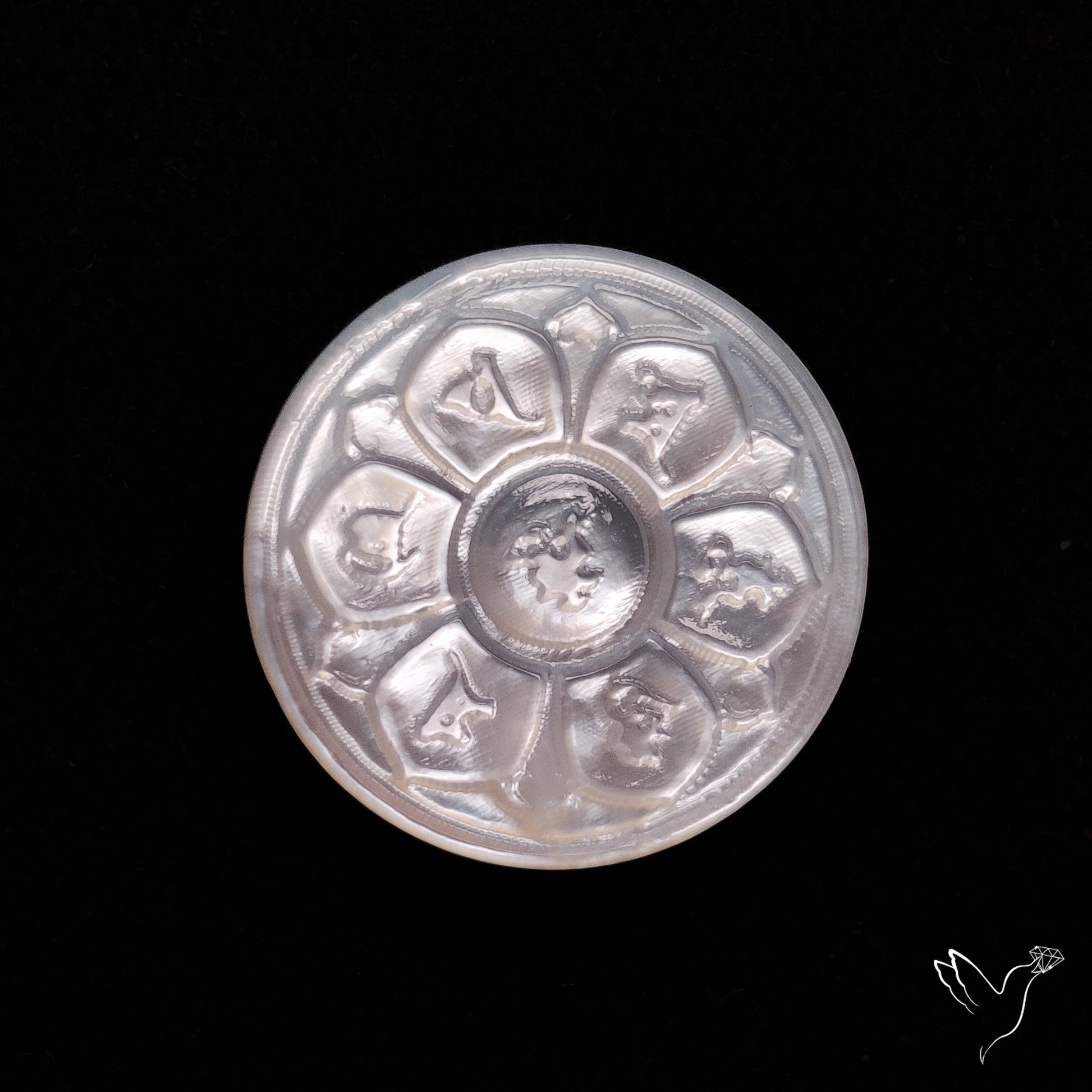 Mother Of Pearl Chakra Carving