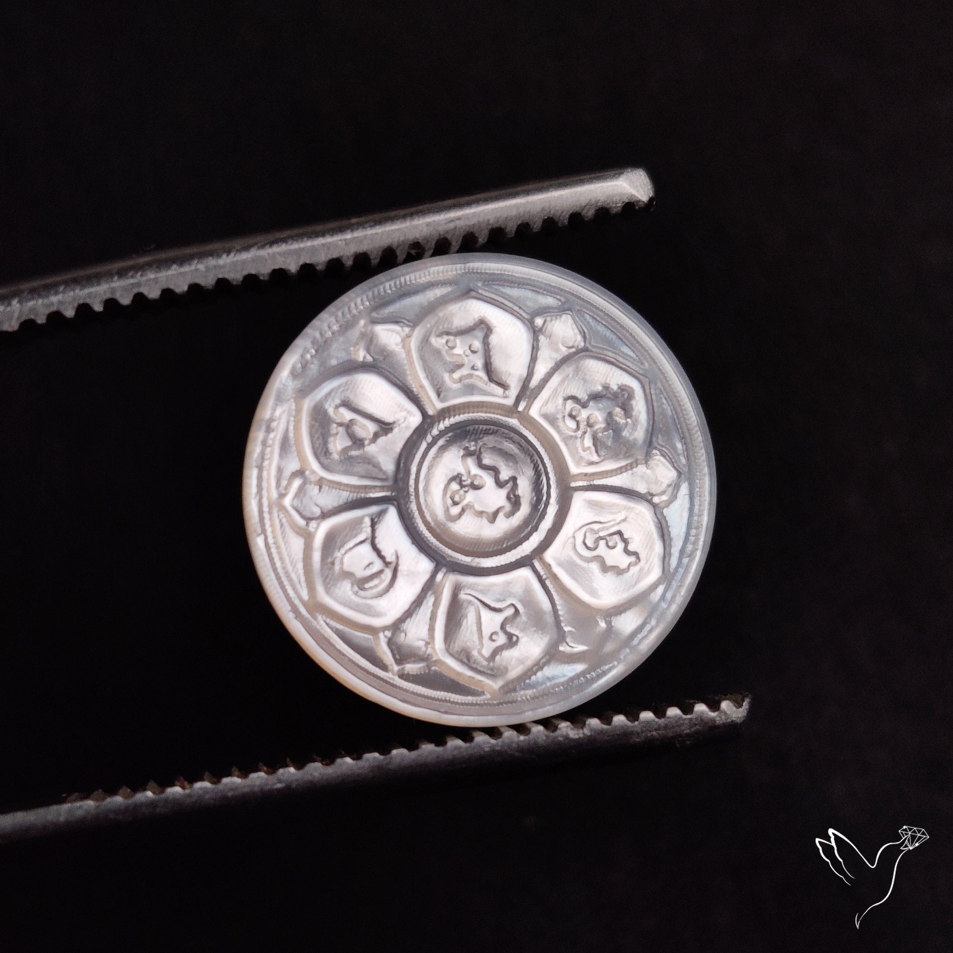 Mother Of Pearl Chakra Carving