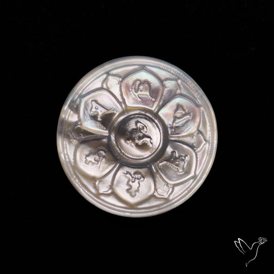 Mother Of Pearl Chakra Carving