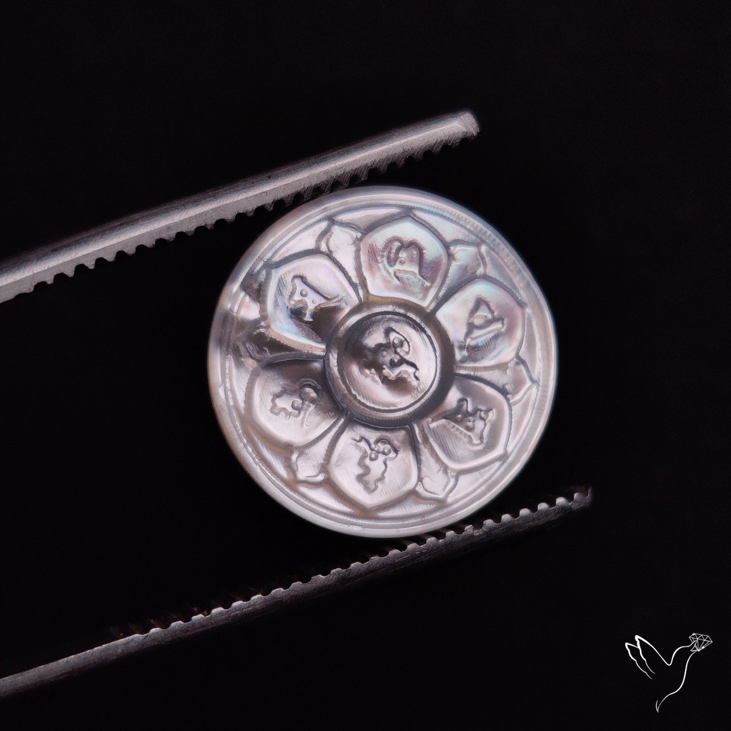 Mother Of Pearl Chakra Carving