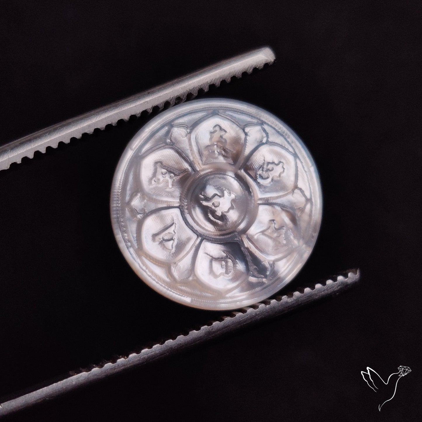 Mother Of Pearl Chakra Carving