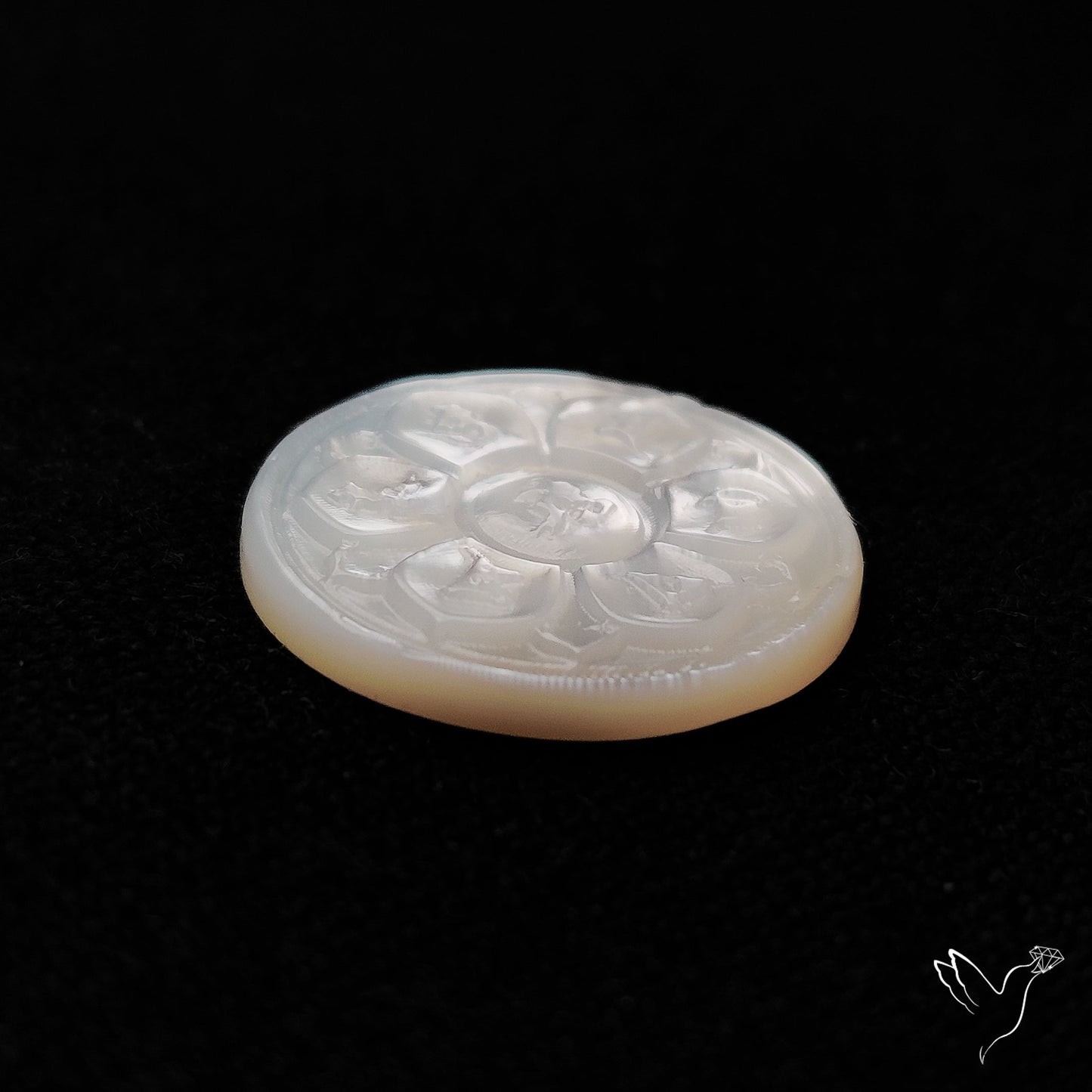 Mother Of Pearl Chakra Carving