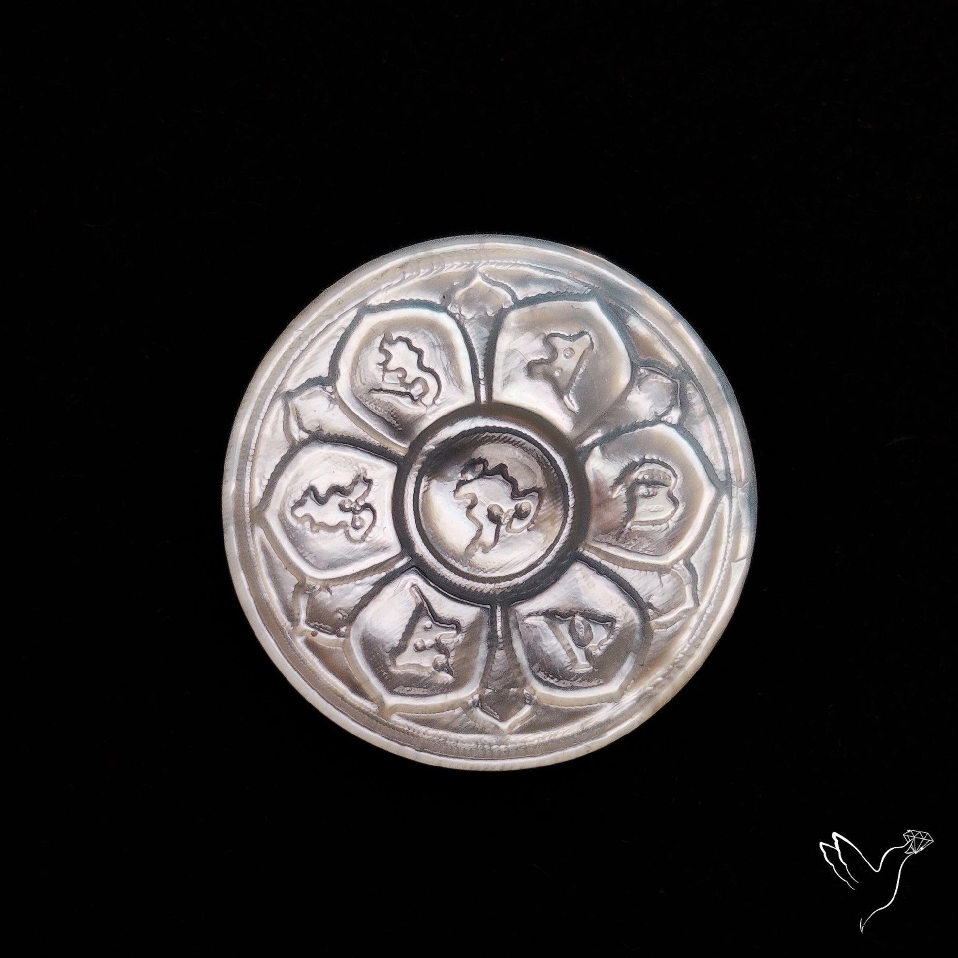 Mother Of Pearl Chakra Carving
