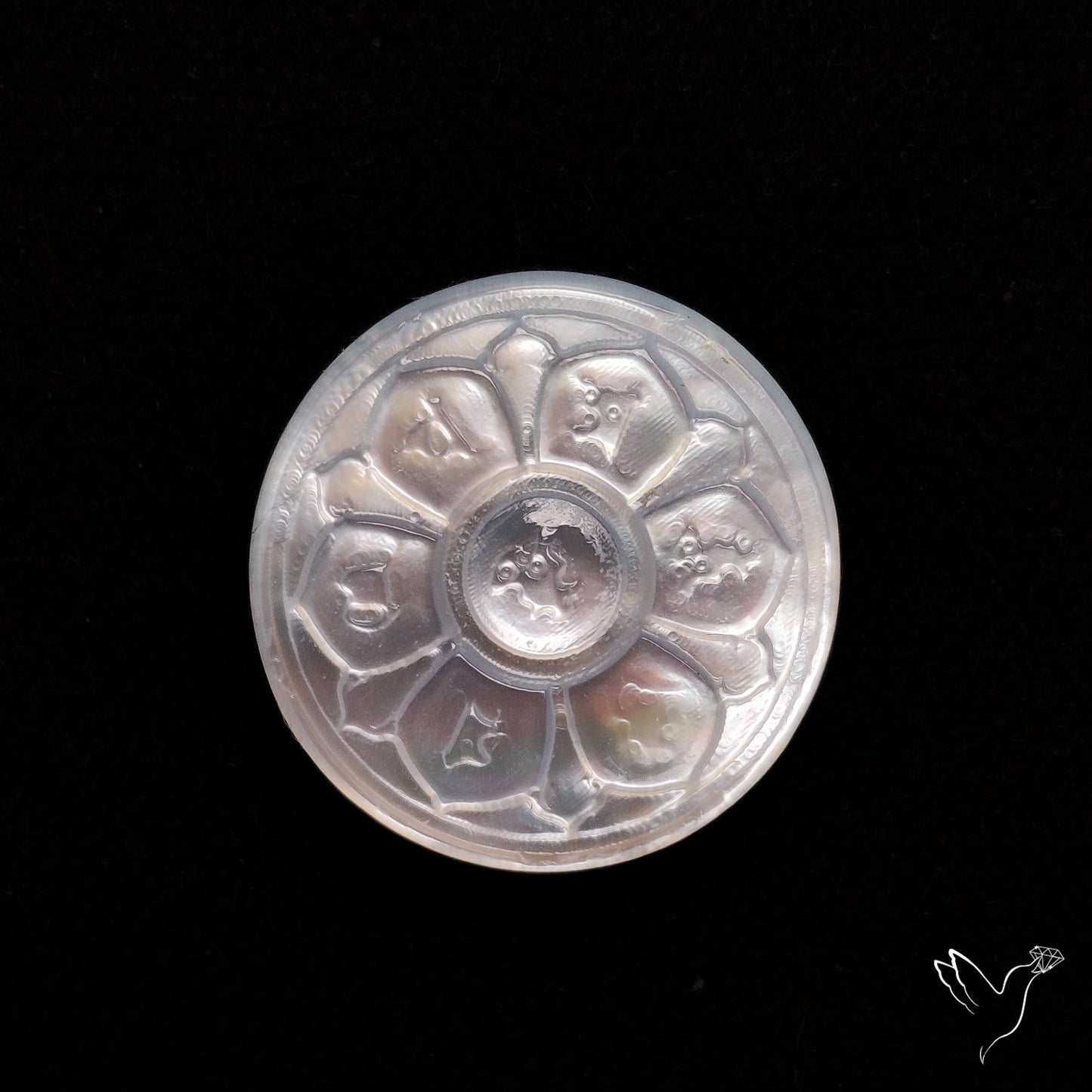 Mother Of Pearl Chakra Carving