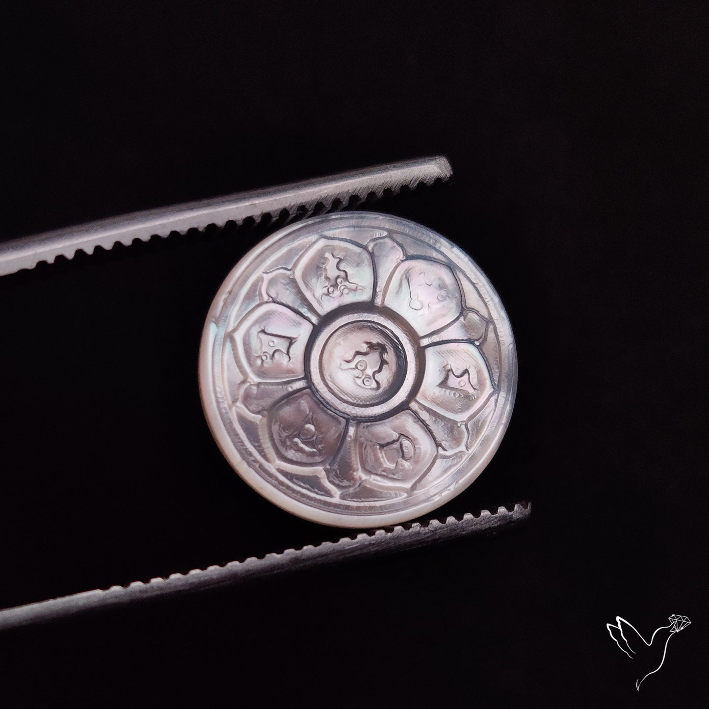 Mother Of Pearl Chakra Carving