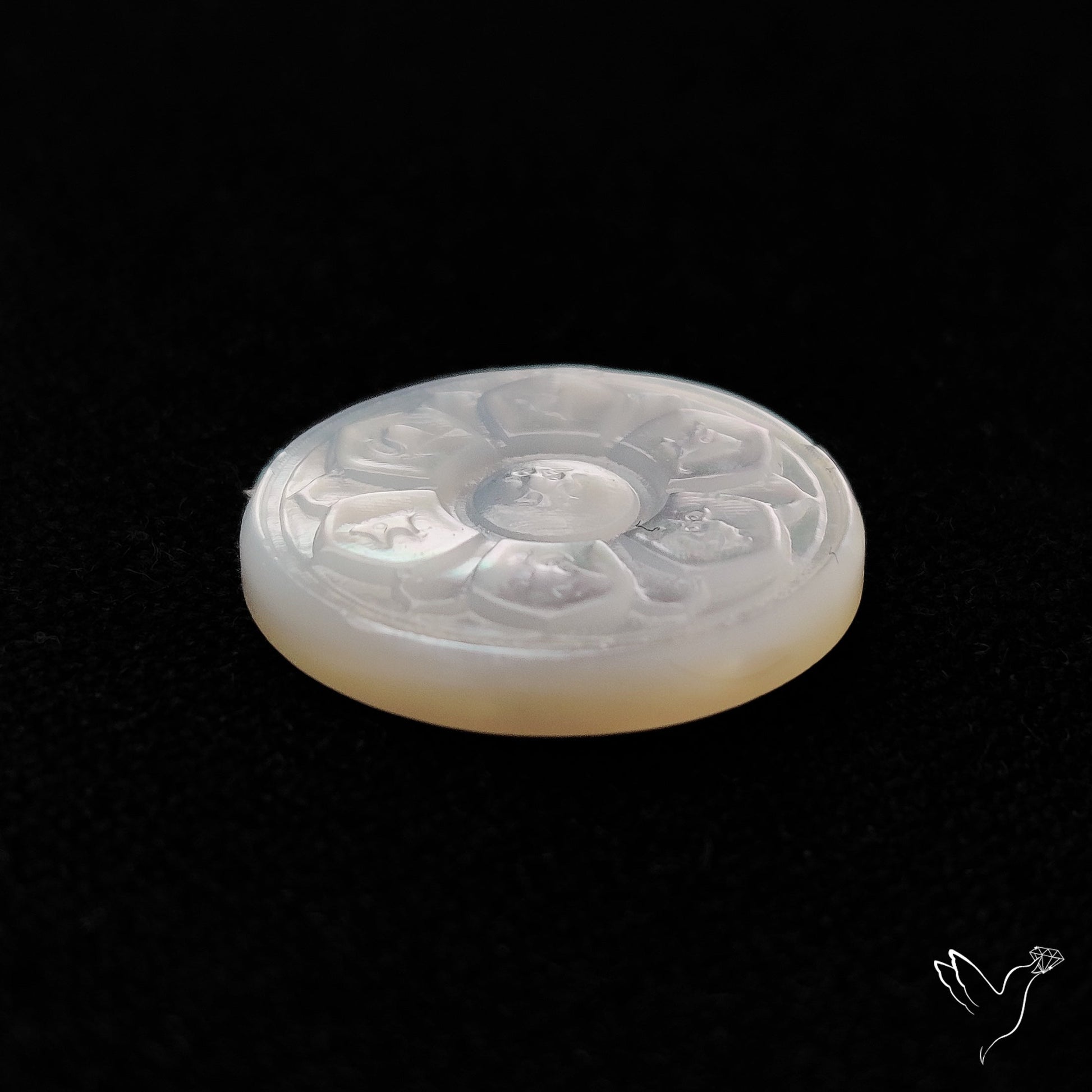 Mother Of Pearl Chakra Carving