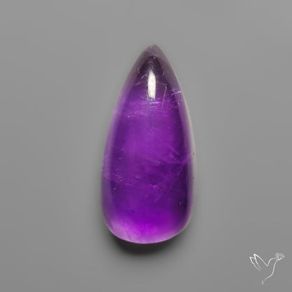 Gemmy Amethyst Cabochon Deep Violet
