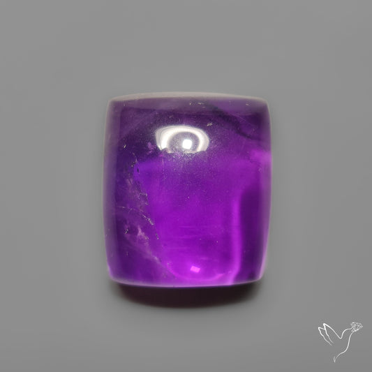 Gemmy Amethyst Cabochon Deep Violet