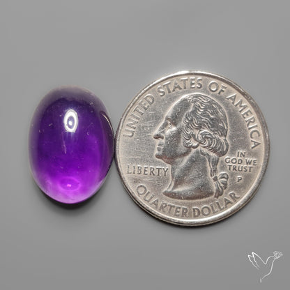 Gemmy Amethyst Cabochon Deep Violet