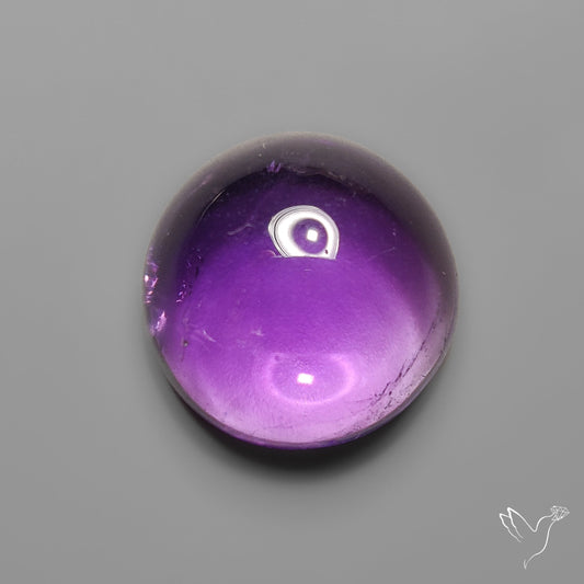 Gemmy Amethyst Cabochon Deep Violet