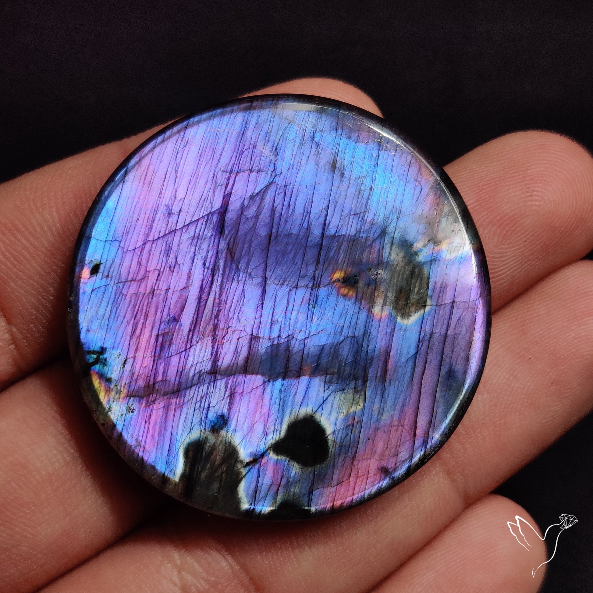Purple Spectrolite Cabochon