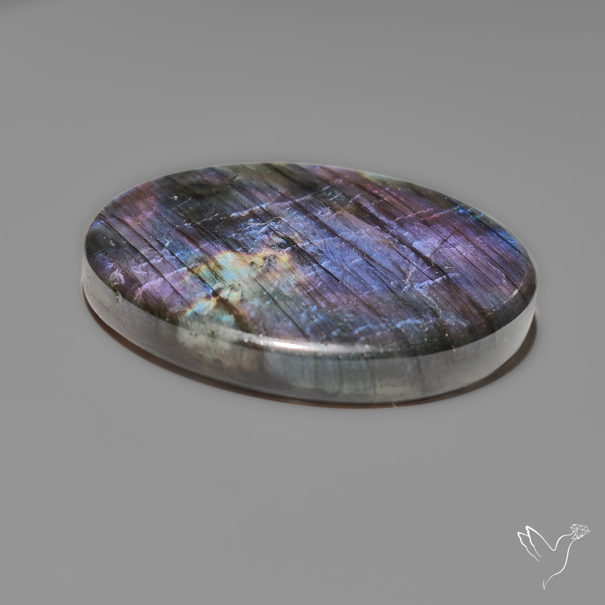 Purple Spectrolite Cabochon