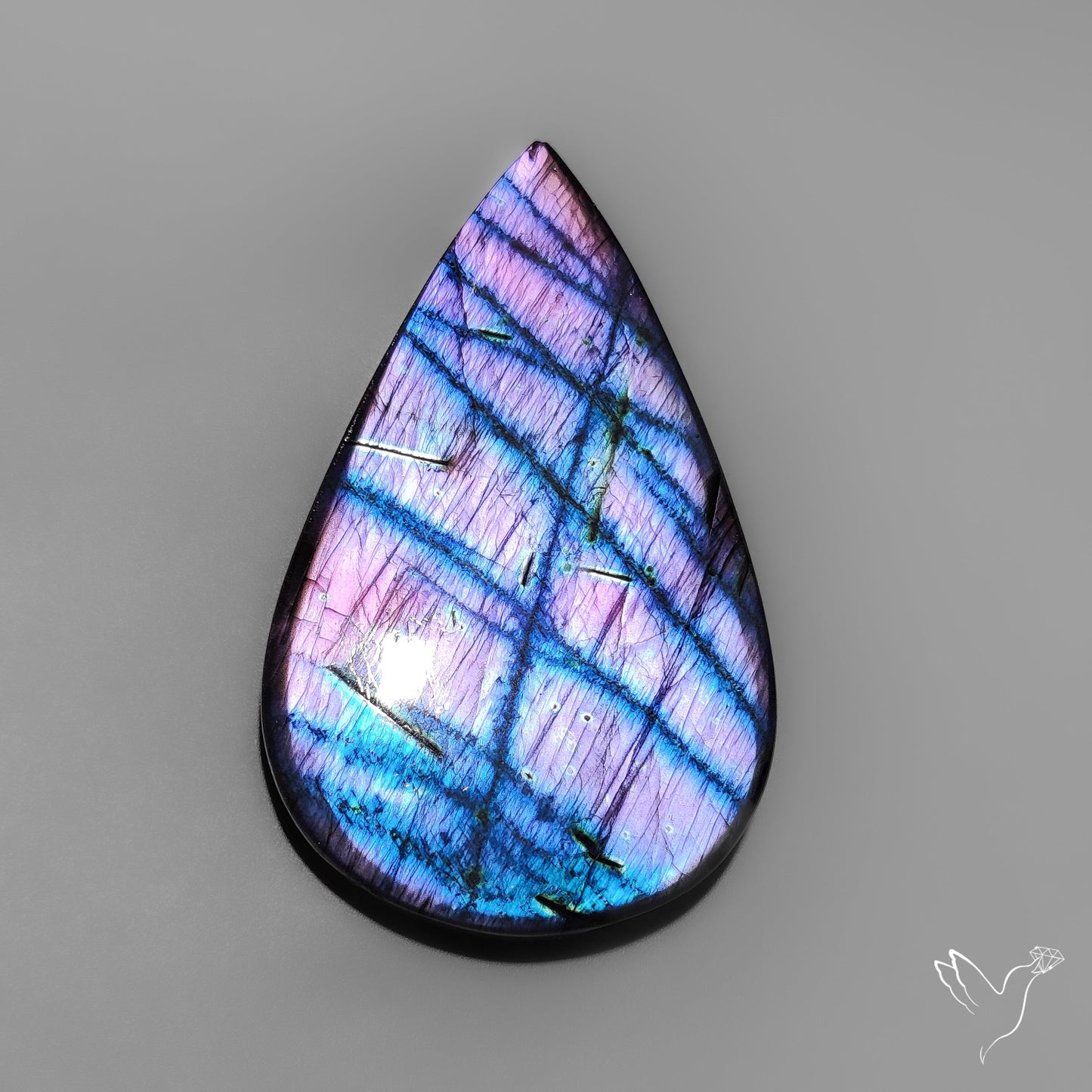Purple Spectrolite Cabochon