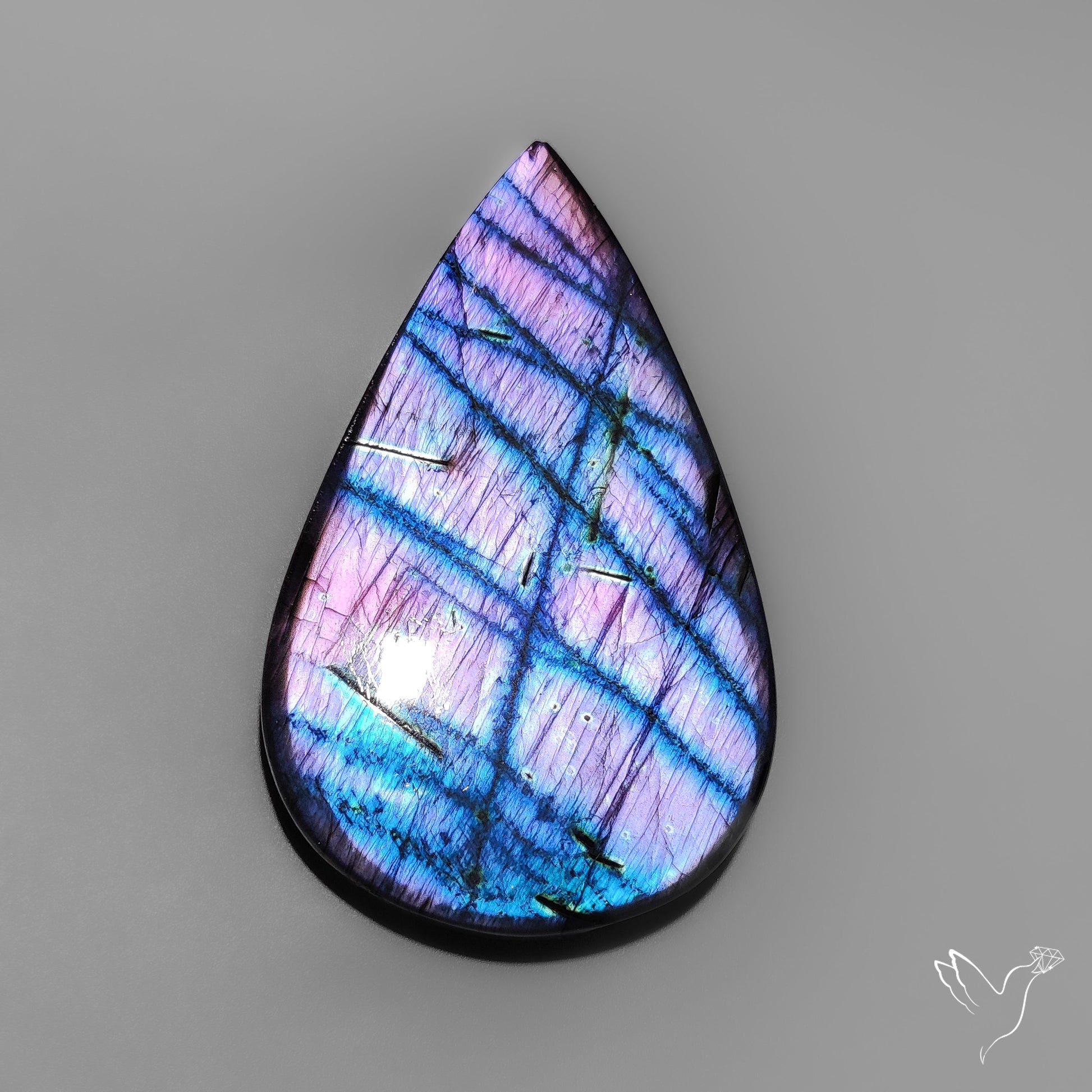 Purple Spectrolite Cabochon
