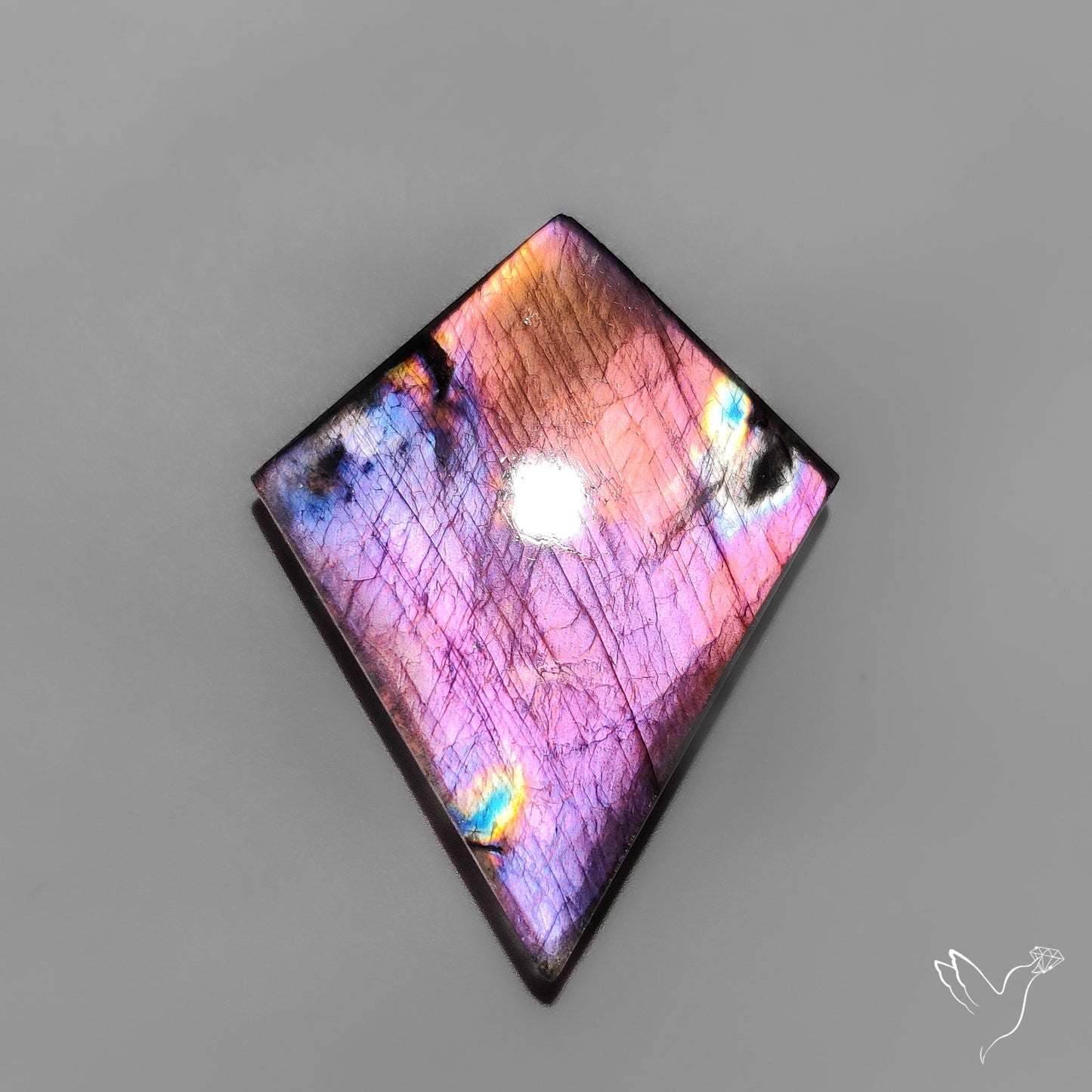 Purple Spectrolite Cabochon