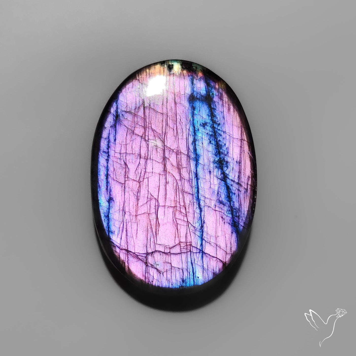 Purple Spectrolite Cabochon