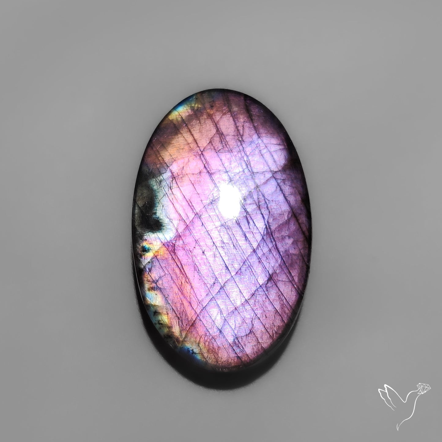 Purple Spectrolite Cabochon