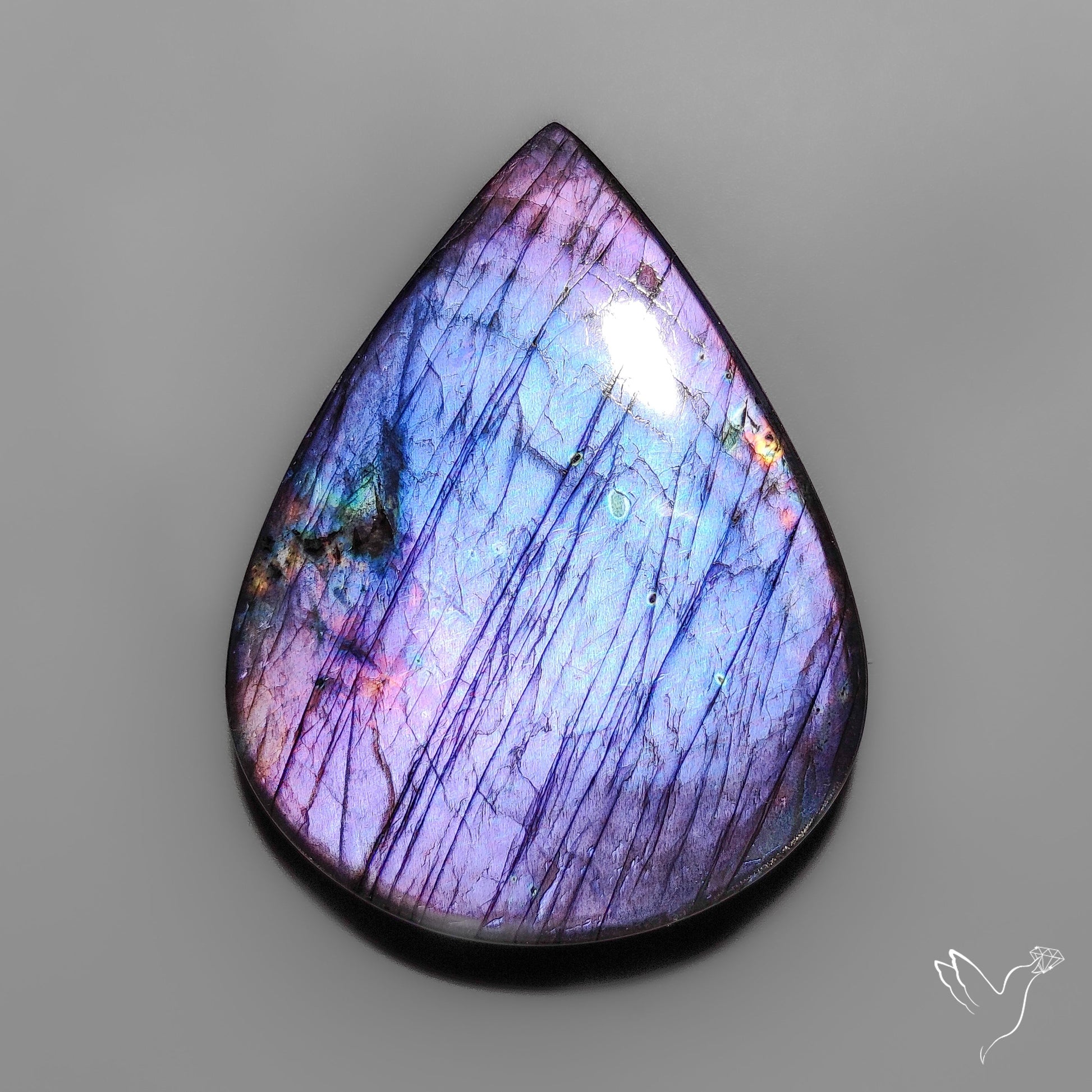 Purple Spectrolite Cabochon