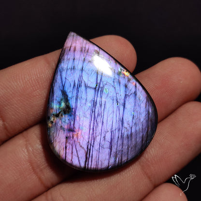 Purple Spectrolite Cabochon
