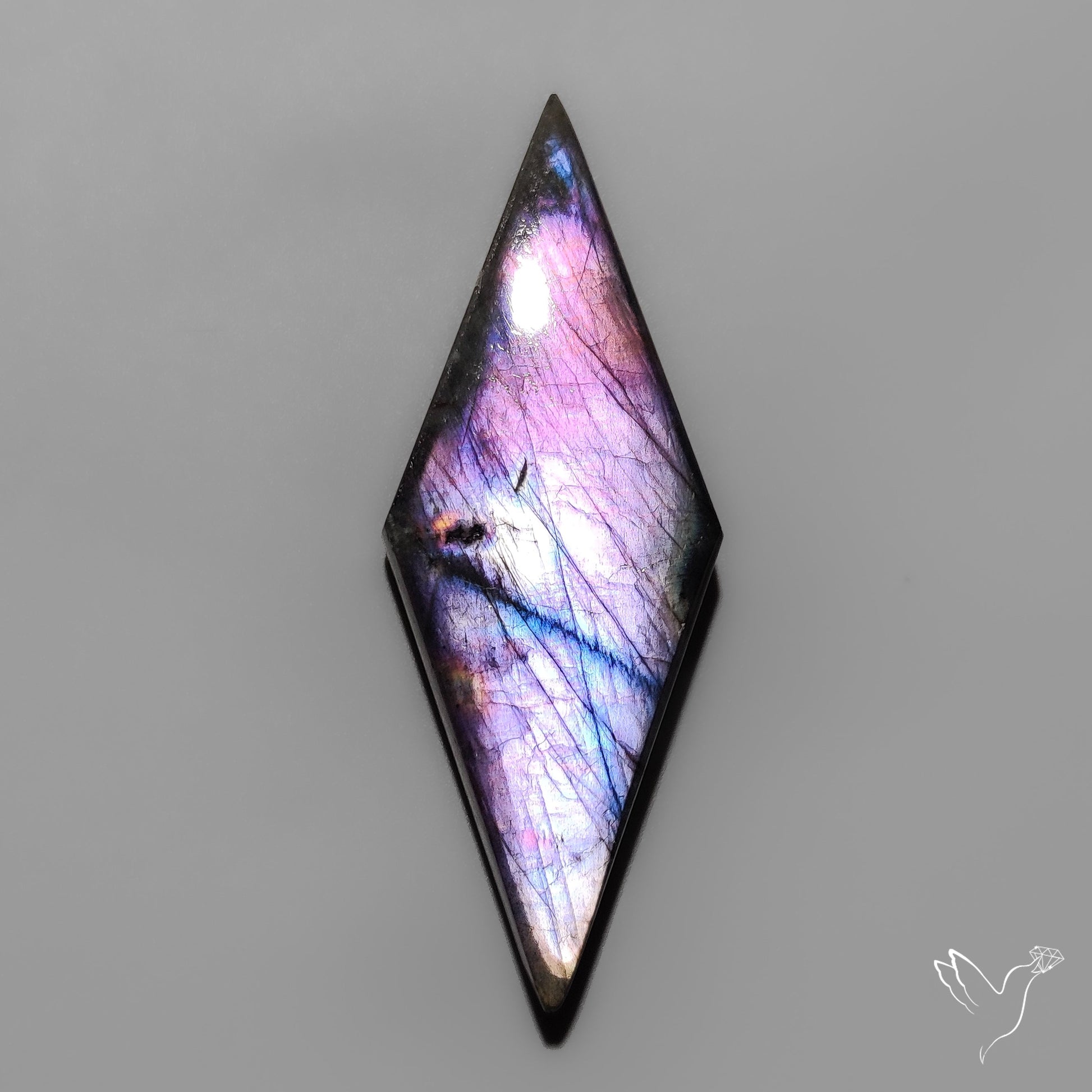 Purple Spectrolite Cabochon