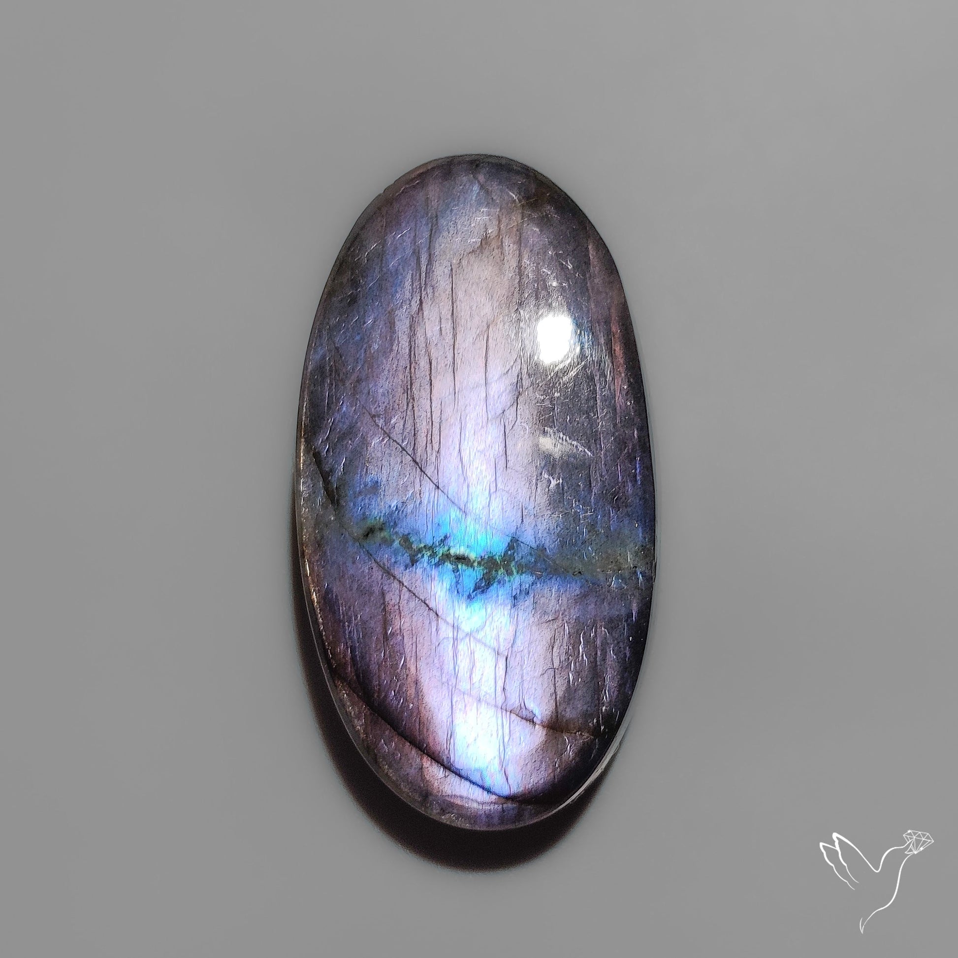 Purple Spectrolite Cabochon