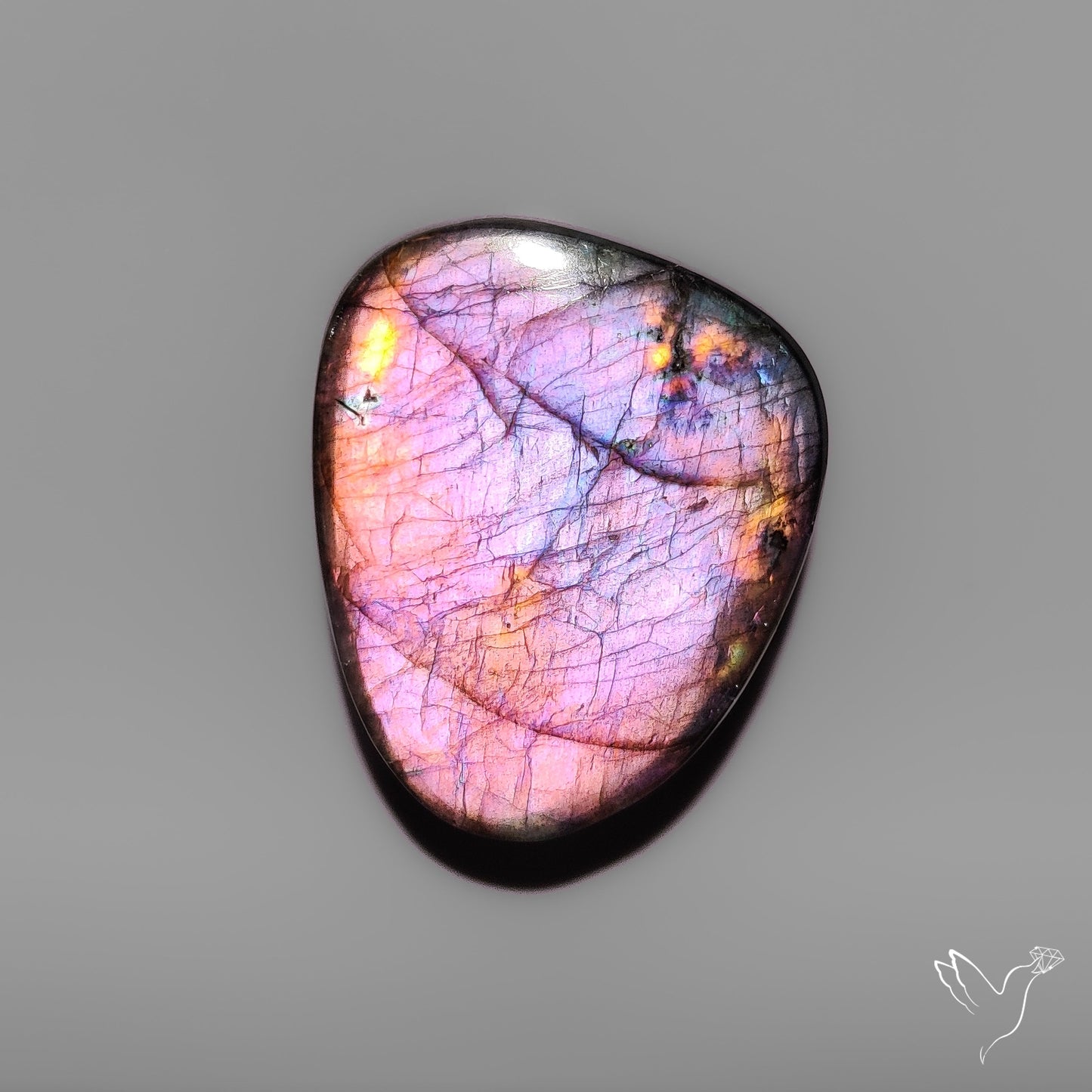 Purple Spectrolite Cabochon