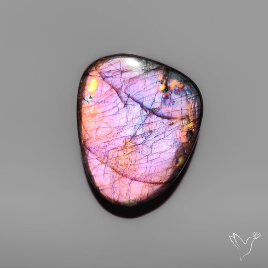 Purple Spectrolite Cabochon