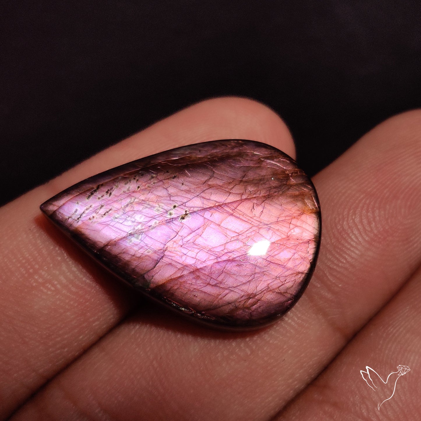 Purple Spectrolite Cabochon