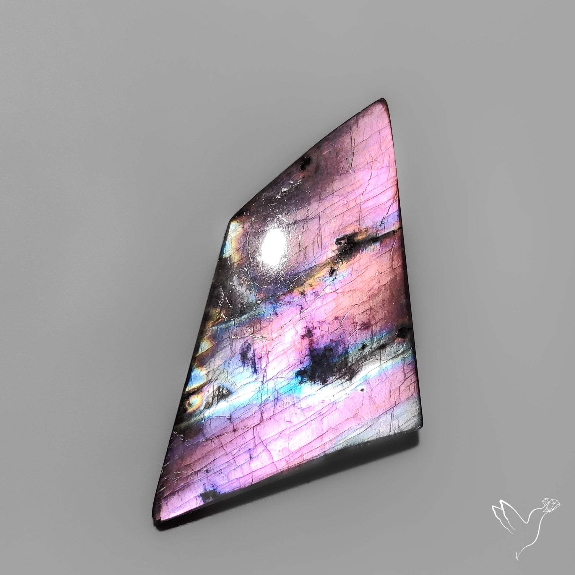 Purple Spectrolite Cabochon