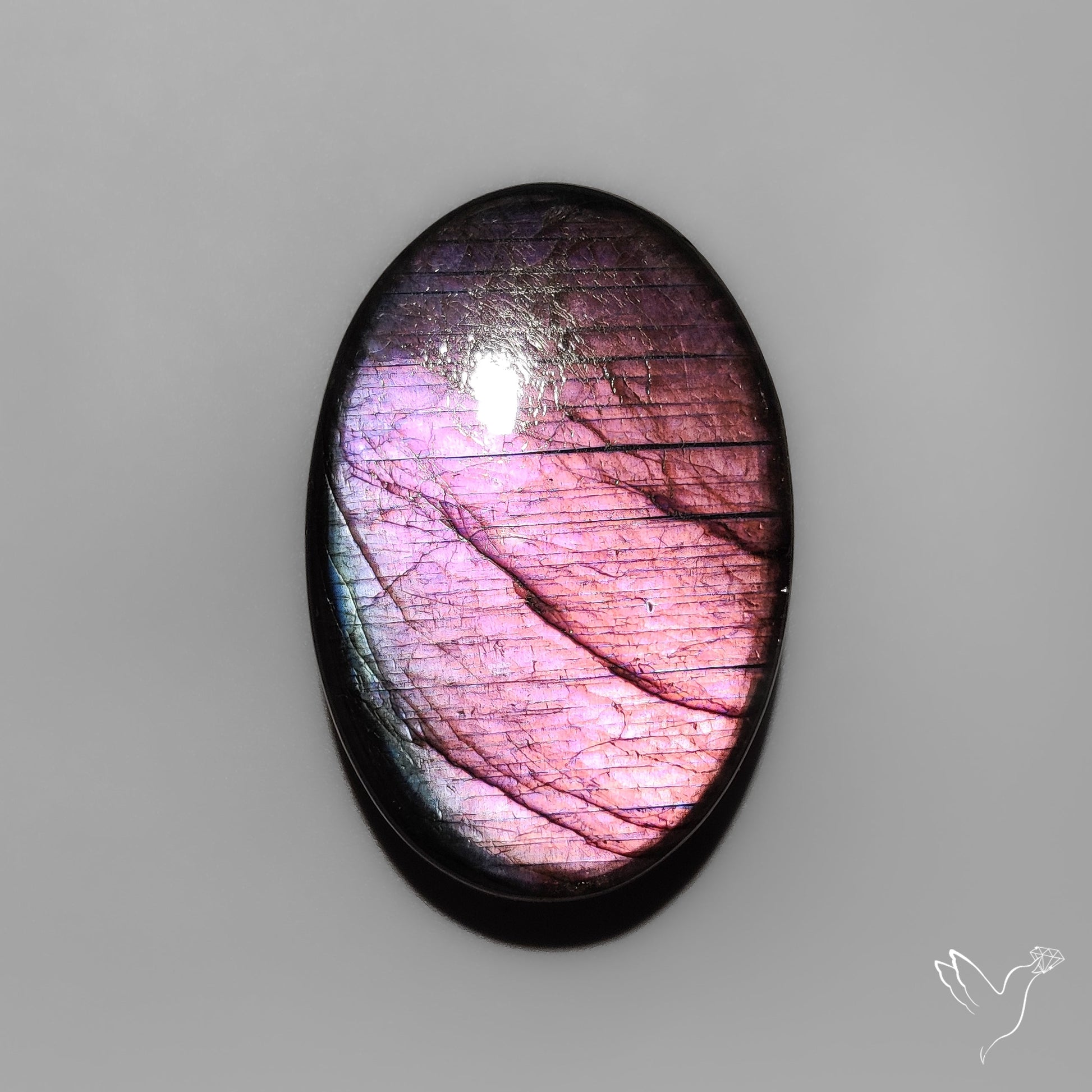 Purple Spectrolite Cabochon