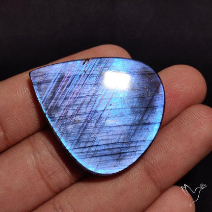 Electric Blue Spectrolite Cabochon