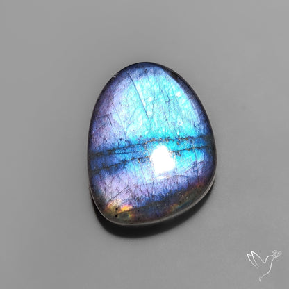 Electric Blue Spectrolite Cabochon