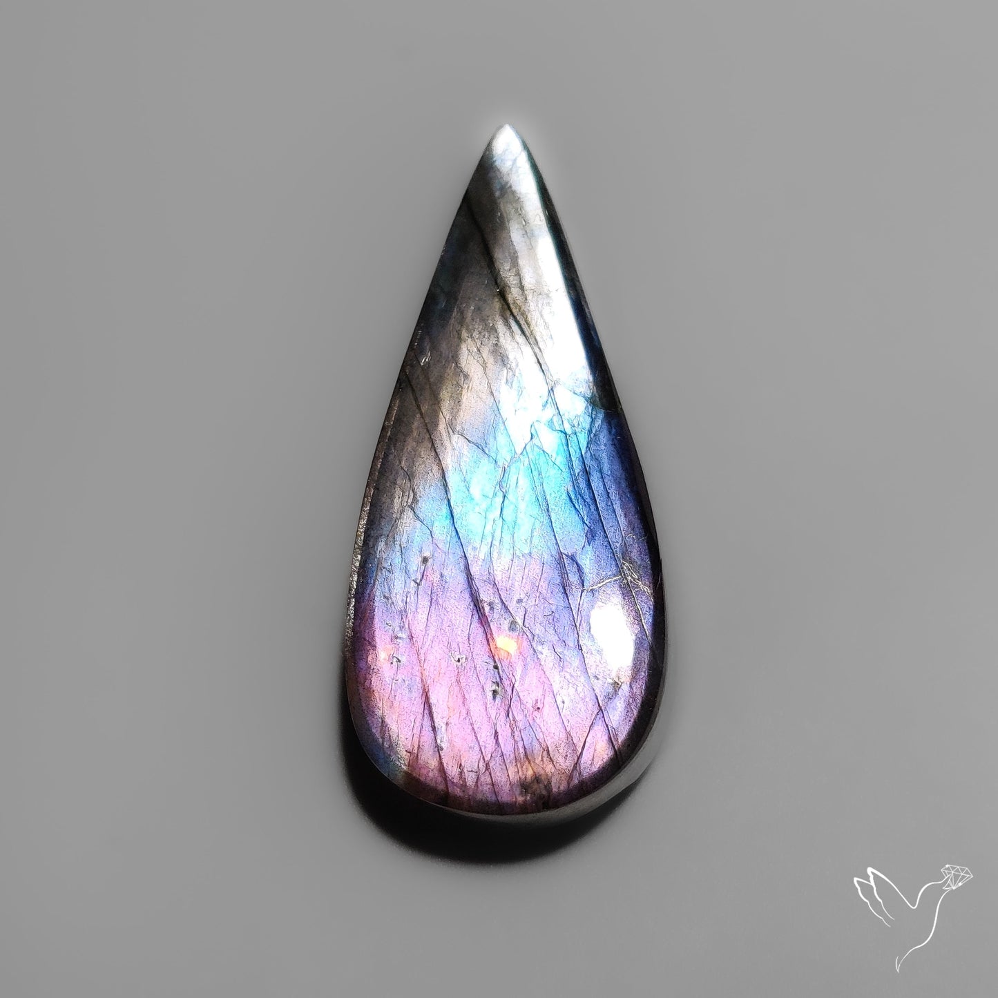 Electric Blue Spectrolite Cabochon