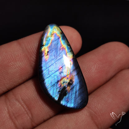 Electric Blue Spectrolite Cabochon